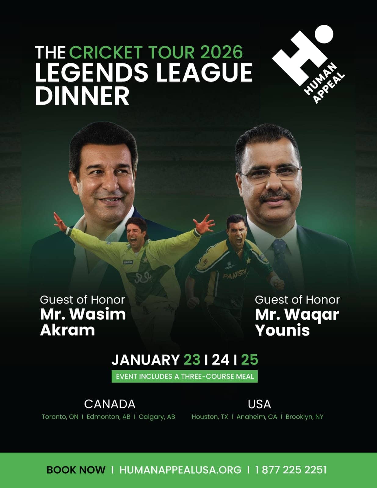 Legends League Dinner — Cricket Tour 2026 event poster